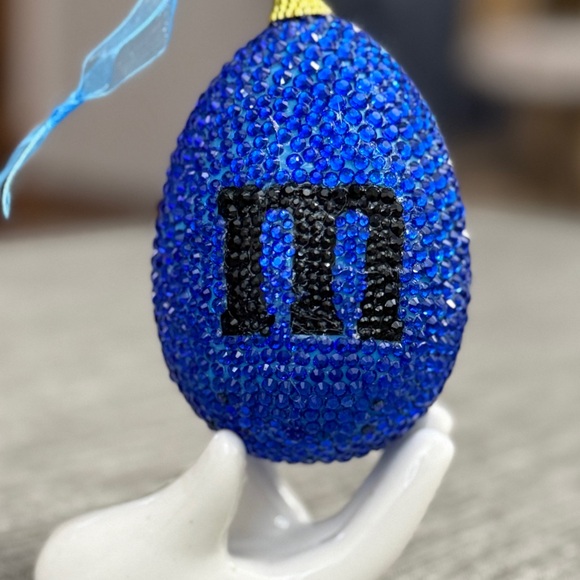 Easter Egg, Blue M&M Decorative, Rhinestones, Gift, M&M...